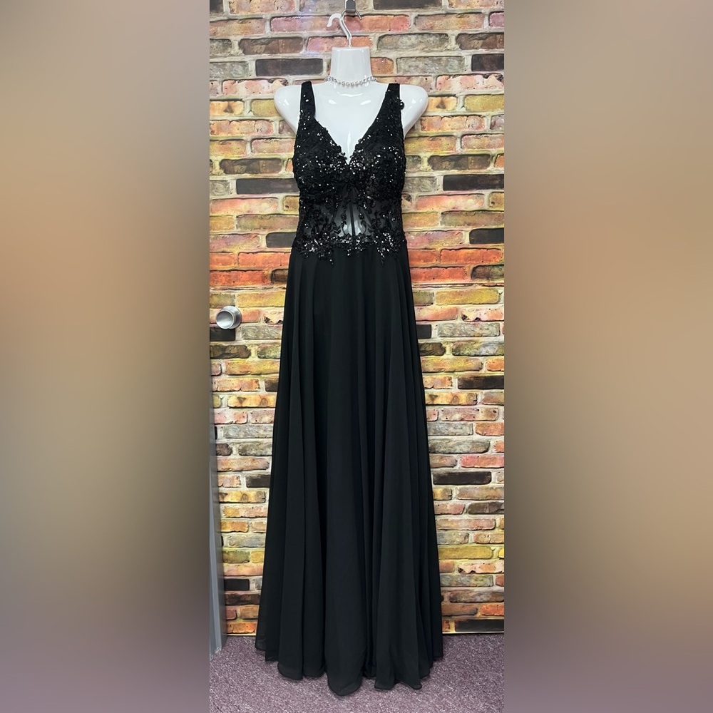Chic Black Lace Prom dress or Mothers dress